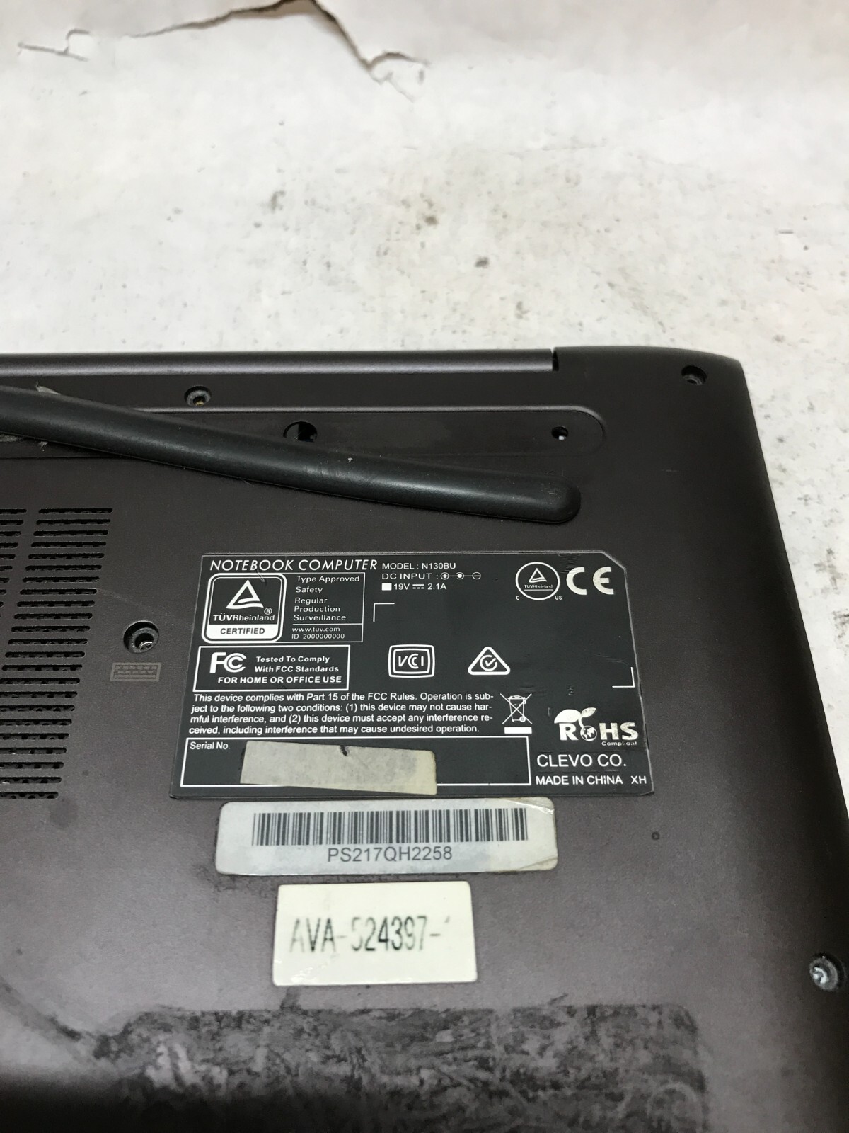 Clevo N130BU 13″ Laptop Intel i7-7500U 2.7GHz 4GB RAM BIOS LOCKED For Parts – DW