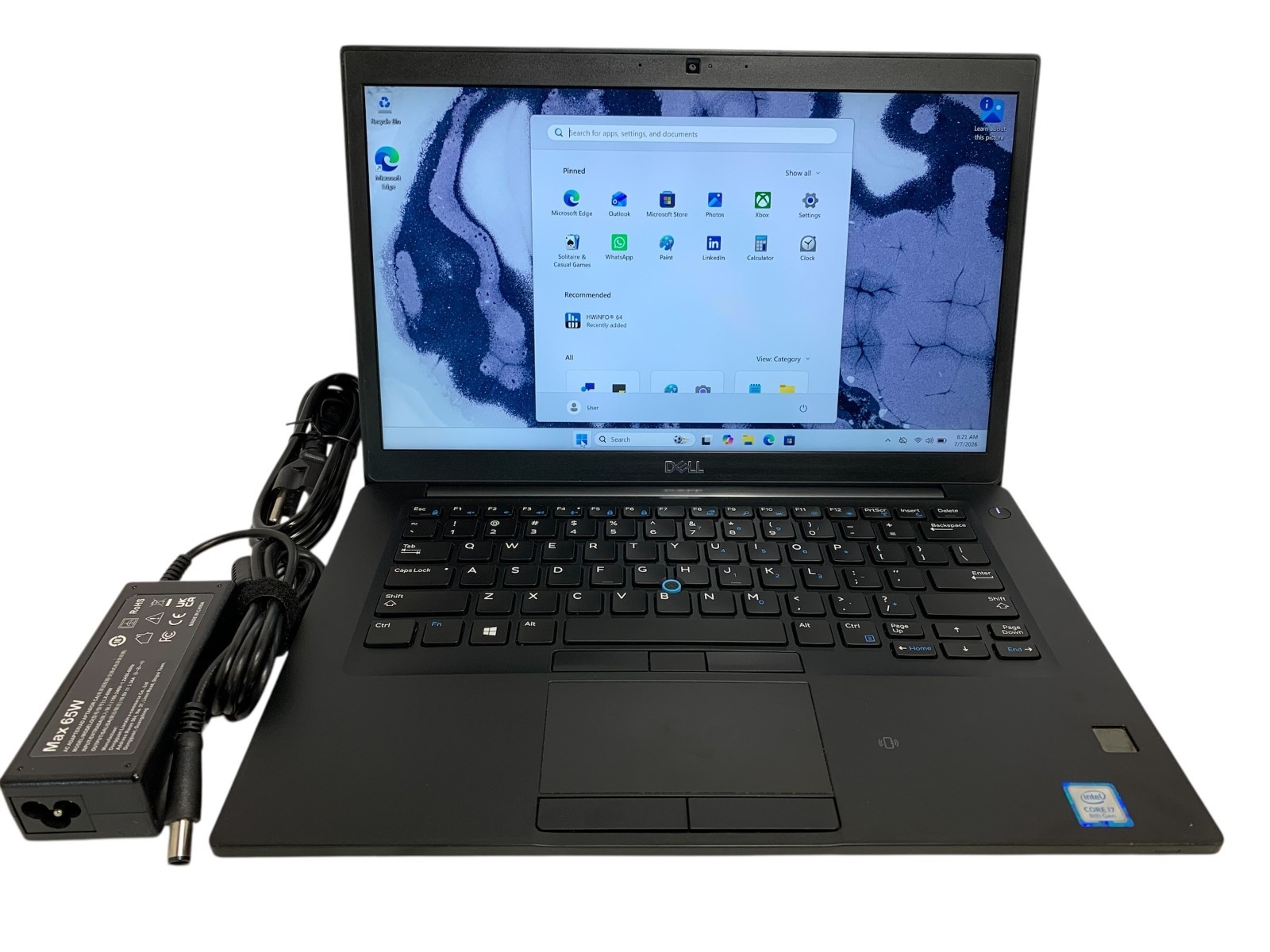 Dell Latitude 7490 Core i7-8650u 1.90GHz 256GB SSD 16GB RAM Win11 Pro Laptop