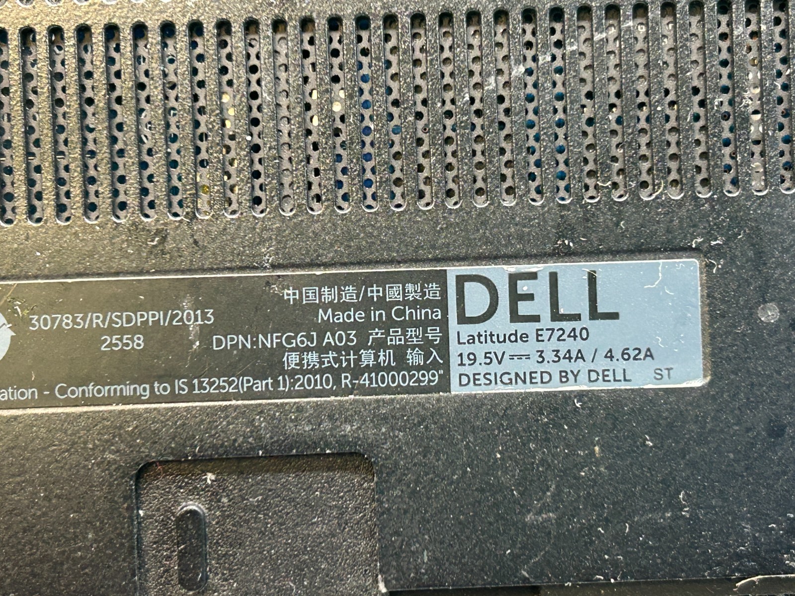 Dell Latitude E7240 Intel Core i5-4310U 2GHz 8 GB RAM Without Storage & Battery
