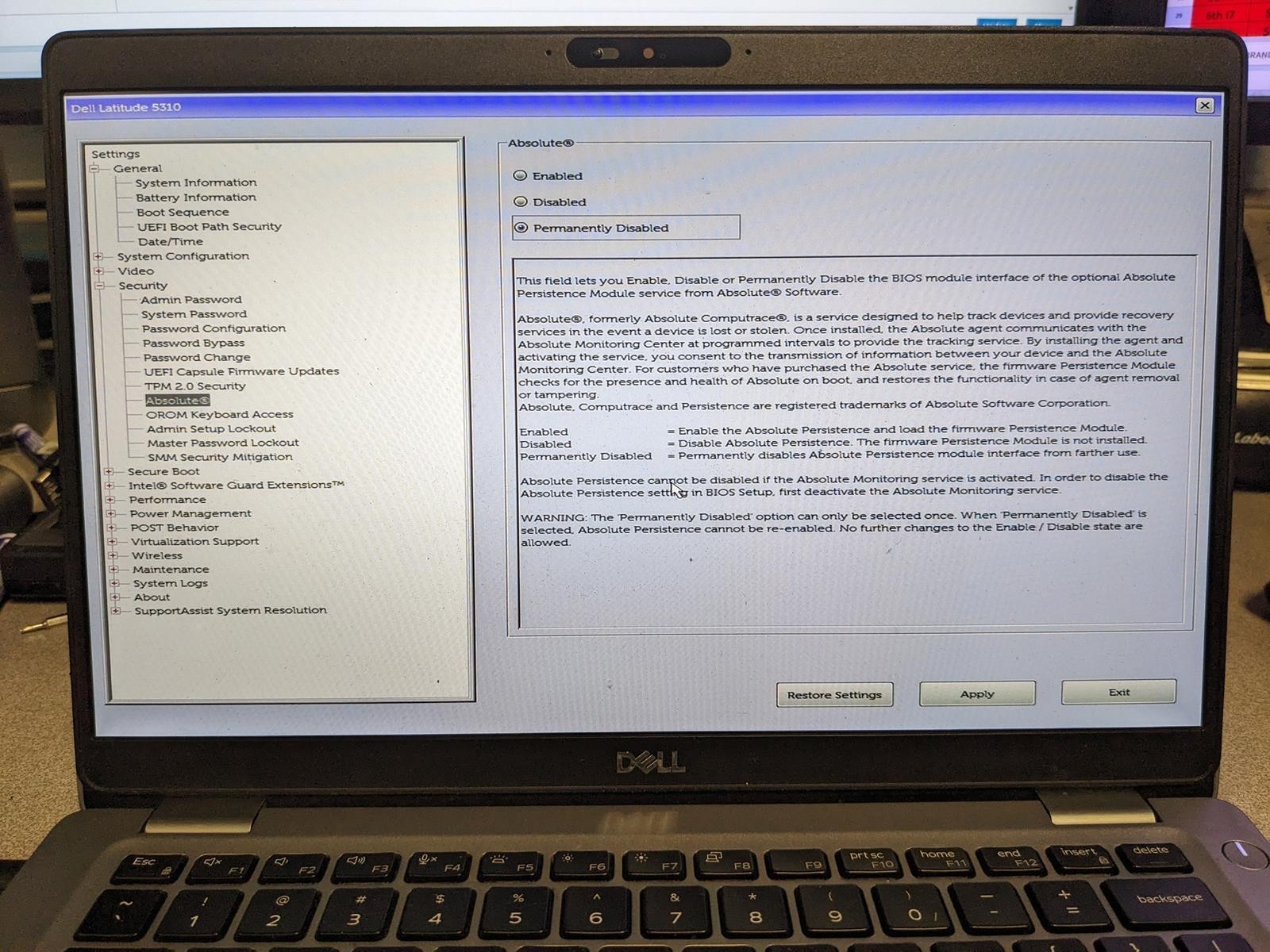 DELL LATITUDE 5310 i5-10210U @ 1.60GHz, 4GB RAM, NO HDD/OS