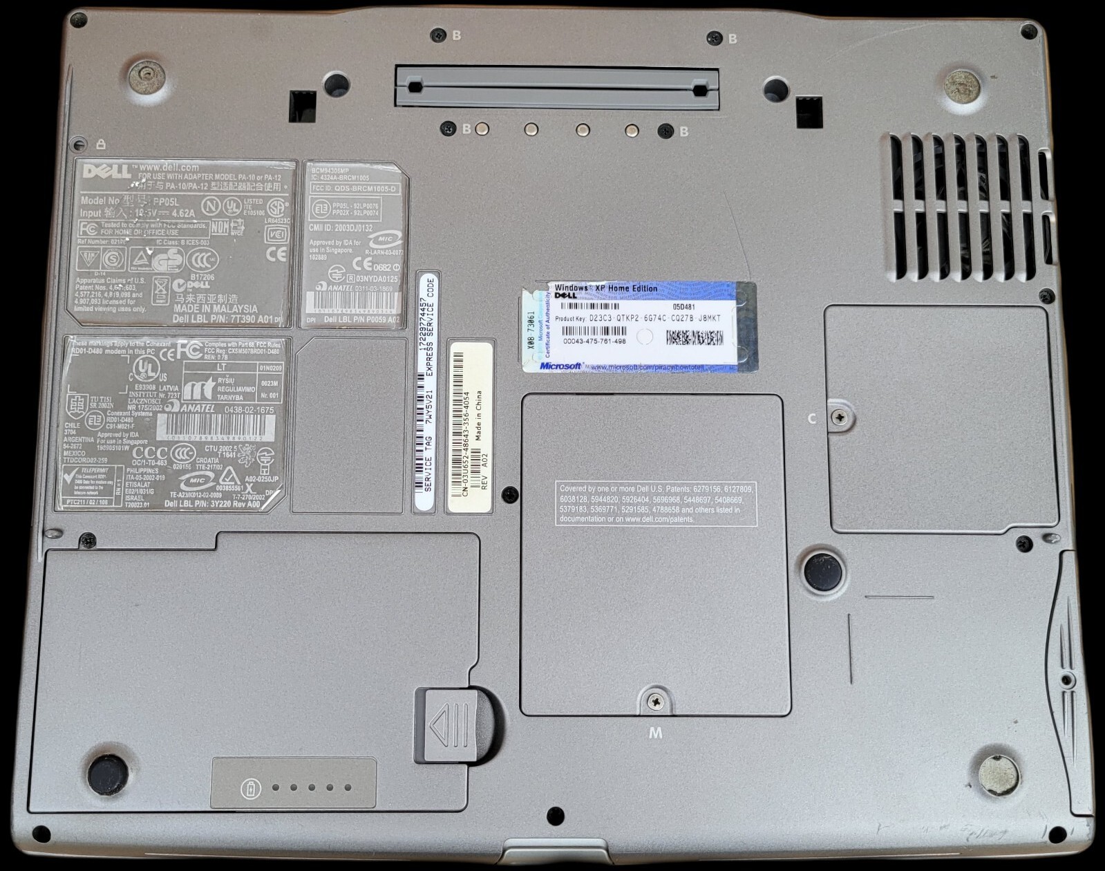 Dell Latitude D600 Pentium M 1.40GHz 1GB RAM 30GB HDD Windows XP No Charg. PARTS