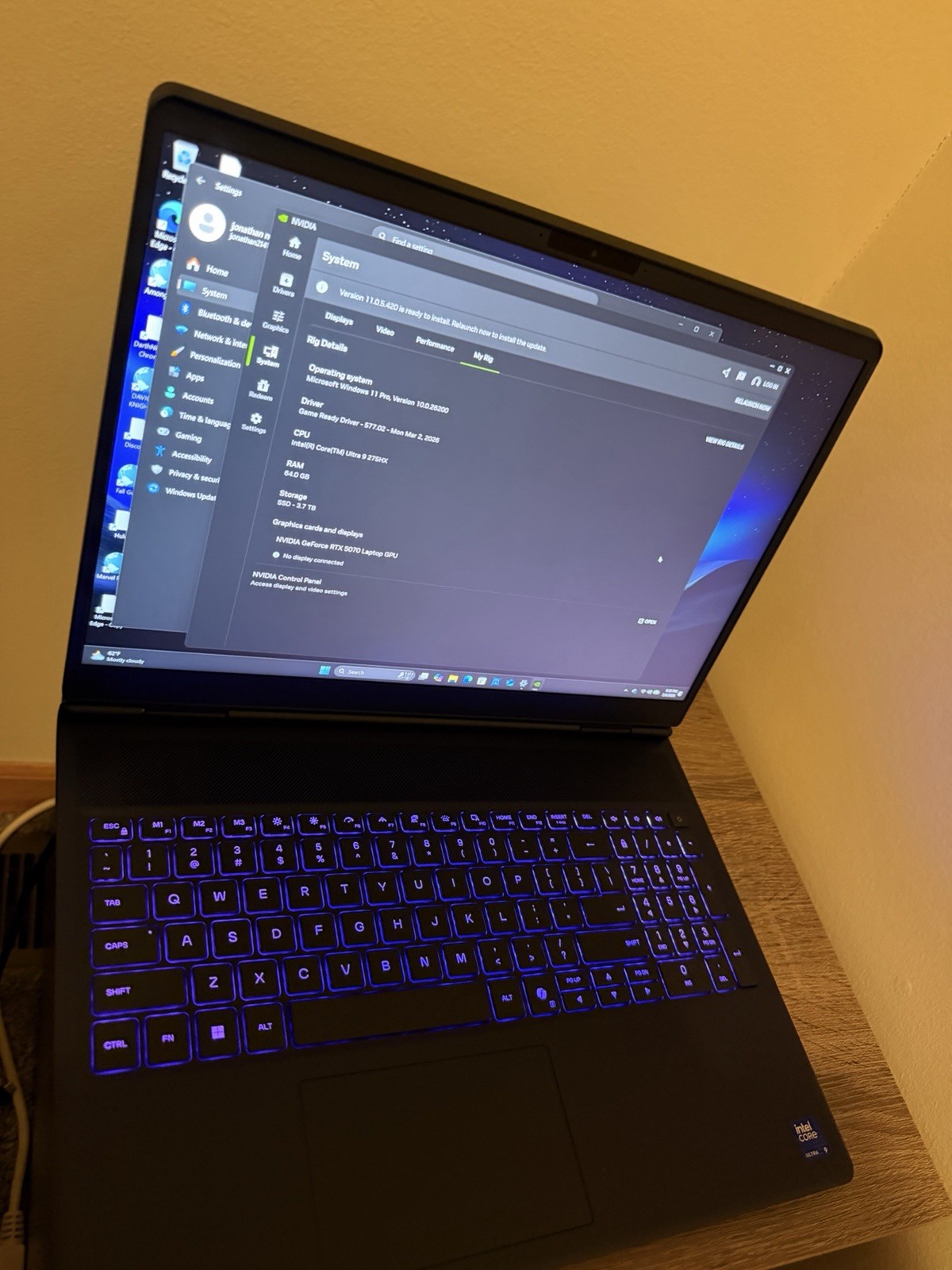 ALIENWARE 64gb RAM AURORA 16X
