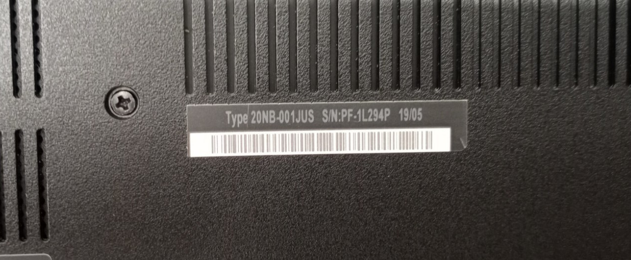 Lenovo ThinkPad E590 15.6″ i5-8265U@1.6GHz 8GB RAM 256GB NVMe Win 11 Pro MC758*!