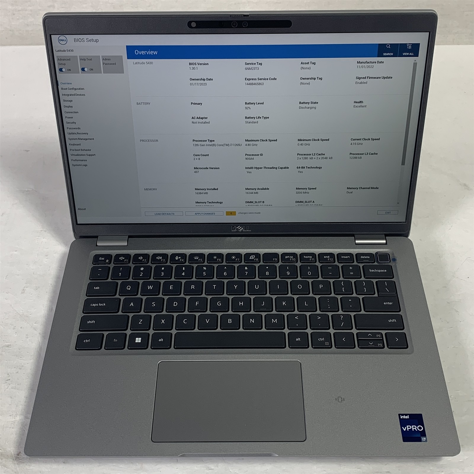 Dell Latitude 5430 14.0″ Laptop i7-1265U 3.6GHz 16GB 512GB NVMe SSD – NO OS