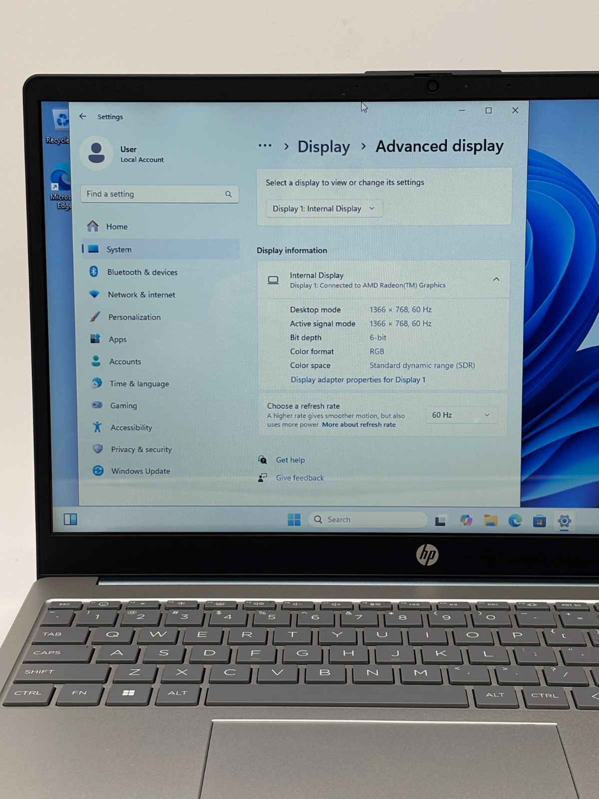 “HP Laptop 15-fd0082wm 15.6″” 128 GB SSD 4GB RAM Intel N200 (EBAY)”