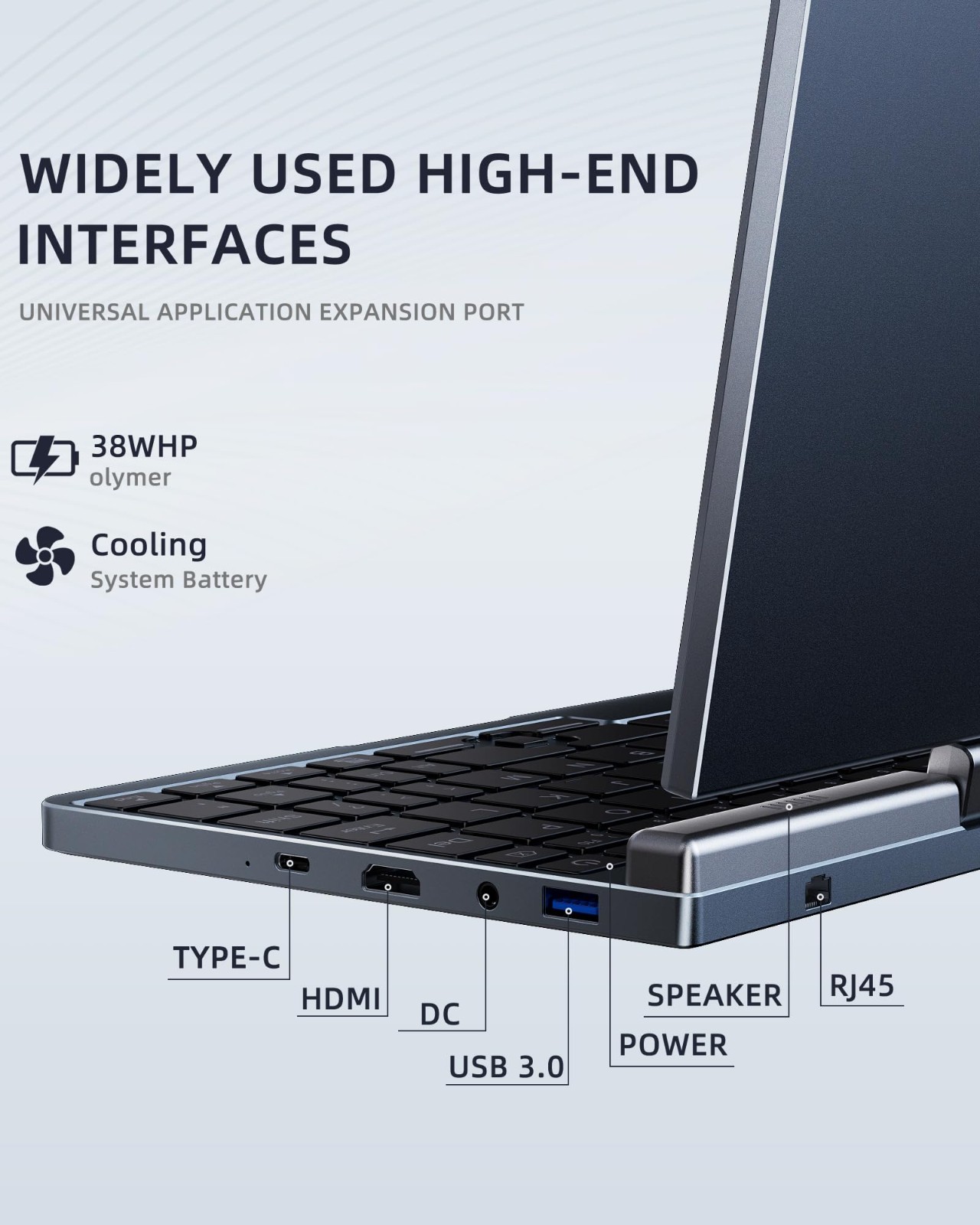 8″ Mini 2-in-1 Laptop, HD Touchscreen, Win 11 Pro, 12GB RAM, 512GB SSD, Wi-Fi 6,