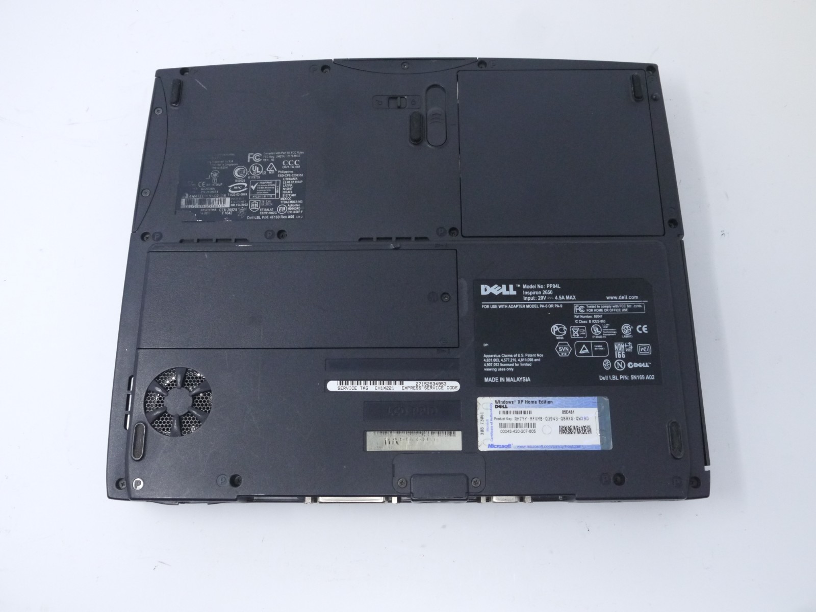 Dell Inspiron 2650 14″ Vintage Laptop – Pentium 4 / 512MB / 60GB – Dead Batery