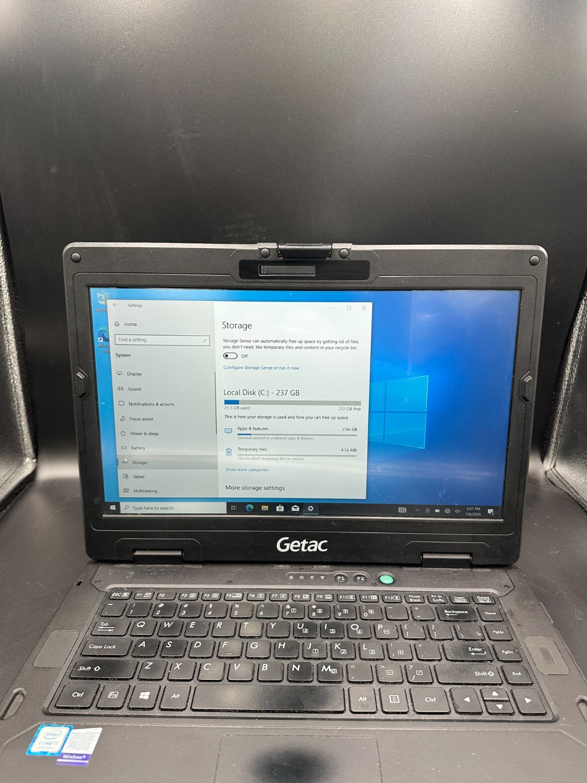 Getac S410 Laptop /Touch Screen / i7-8650U 16GB RAM 256GB SSD Win10 Pro Touch