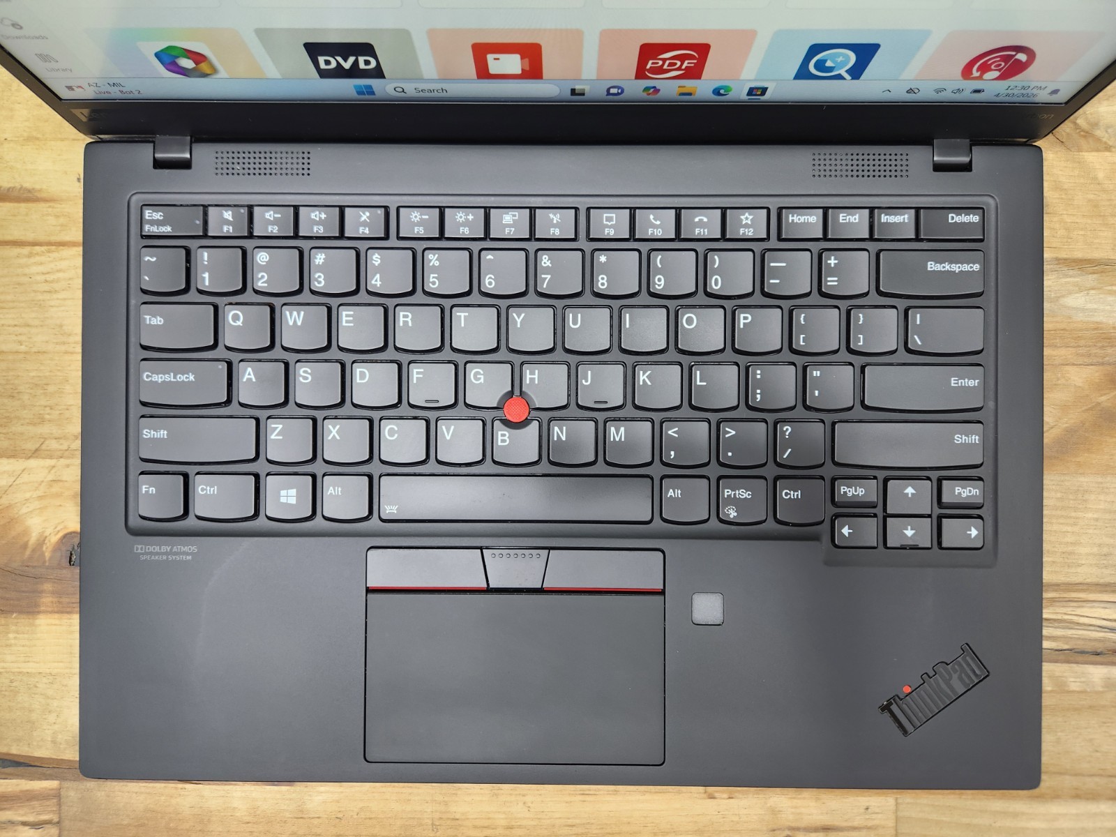 Lenovo ThinkPad X1 Carbon Gen 8 14″ QHD i7-10610U 16GB 256GB SSD Windows 11 Pro~