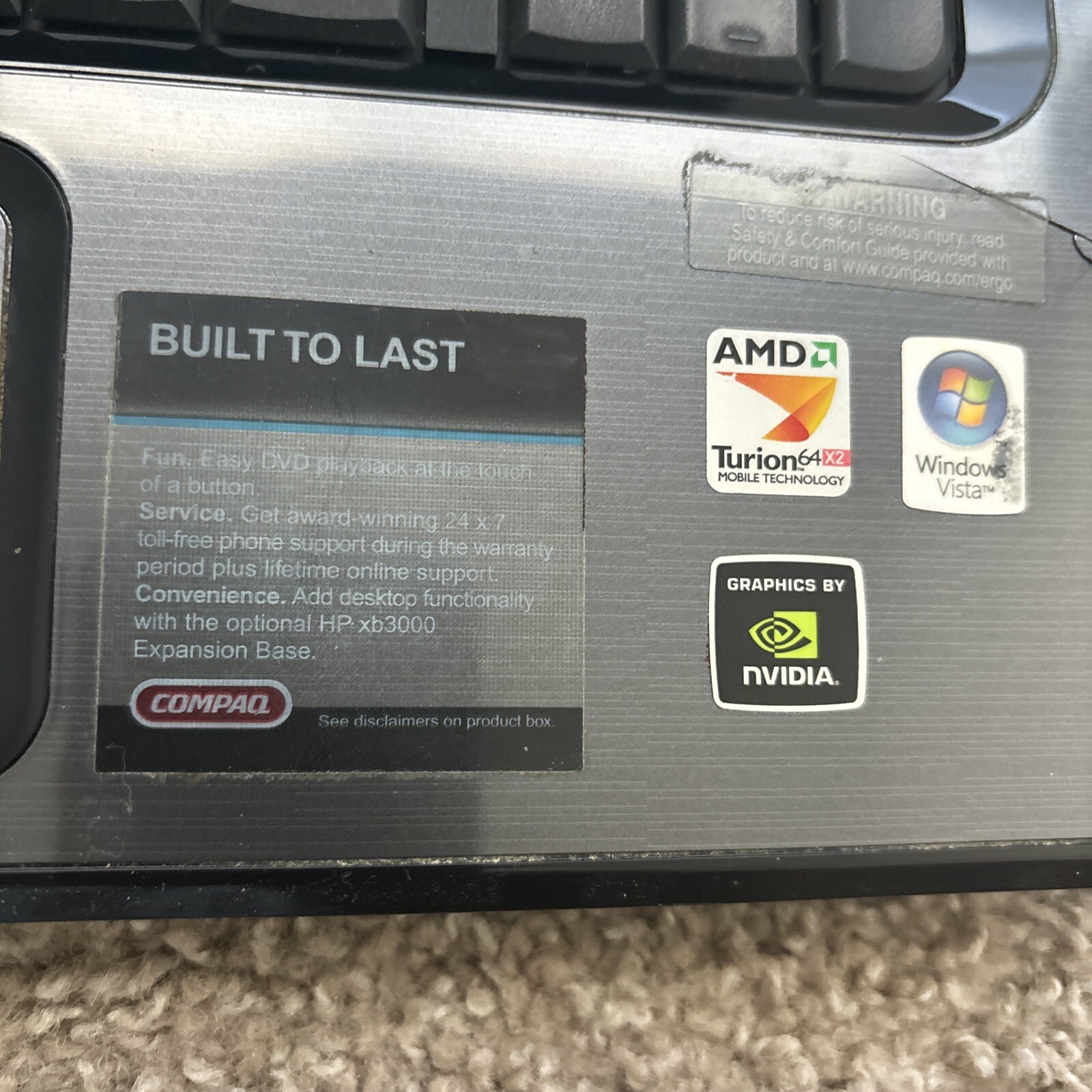 HP Compaq Presario V6000 V6444US 15″ [AS IS] Intel Centrino- JZ