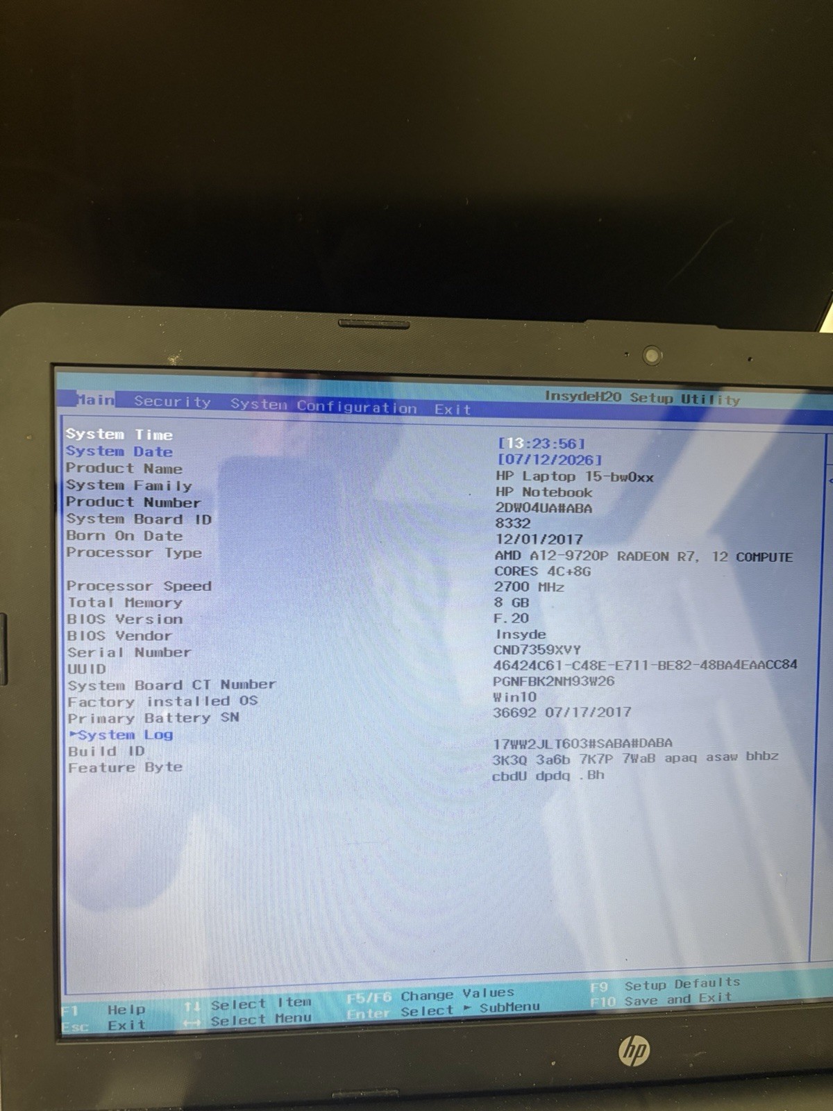 HP 15-bw0xx 15.6in Laptop AMD A12-9720P 8GB 1TB HDD Touch Win10 Gray AC