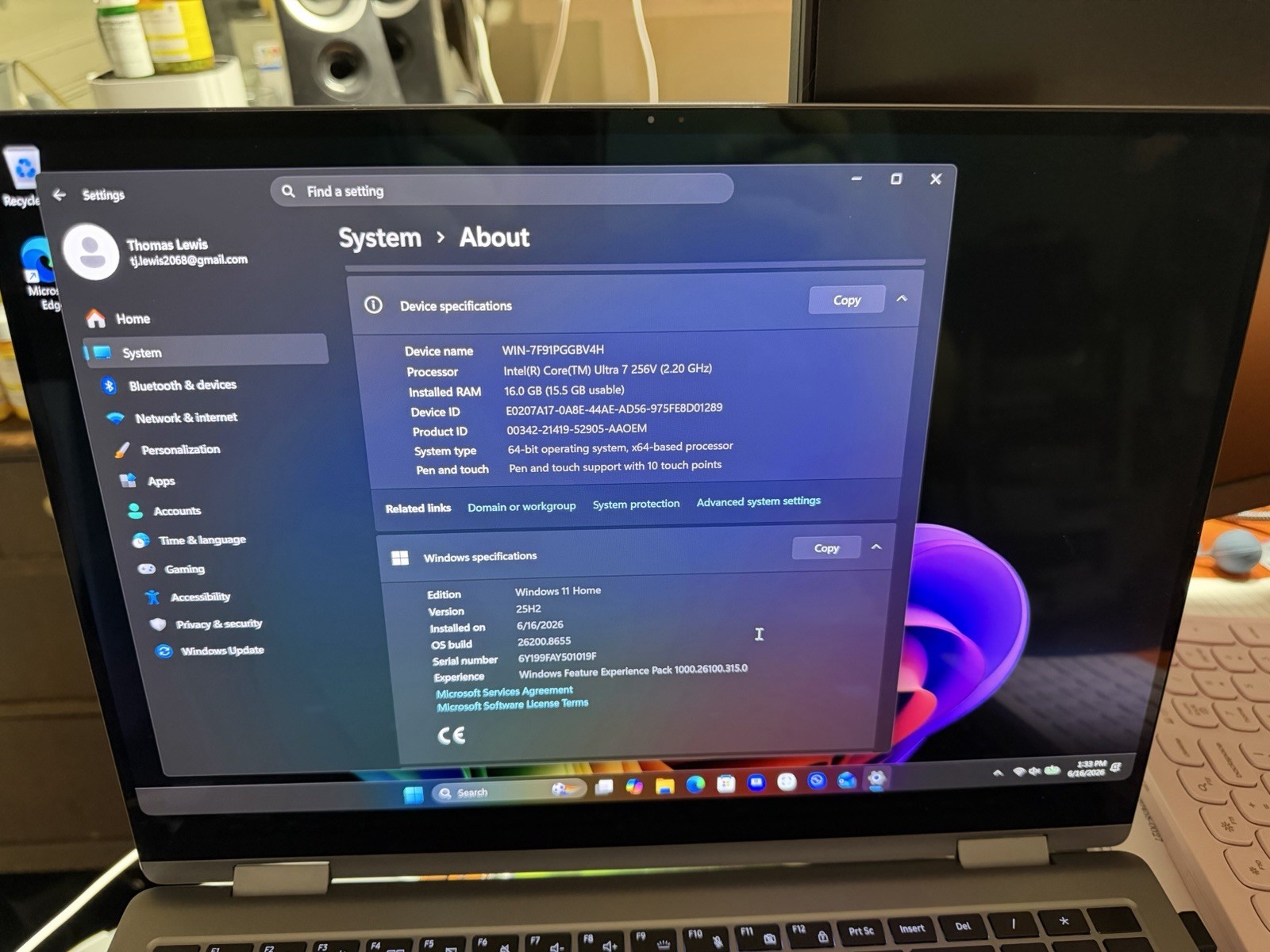Samsung Galaxy Book 16in Core Ultra 7 256V 16GB RAM 1TB SSD Win 11