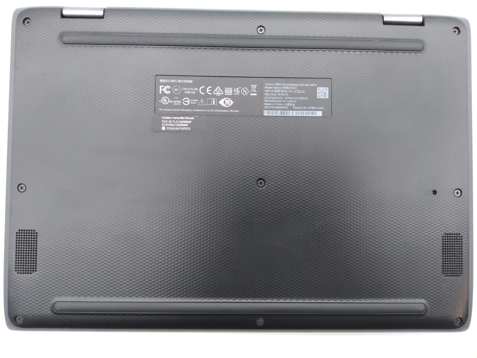 Lenovo 300e Chromebook 2nd Gen 11.6″ 4GB RAM 32GB eMMC Touchscreen w/ Chrarger
