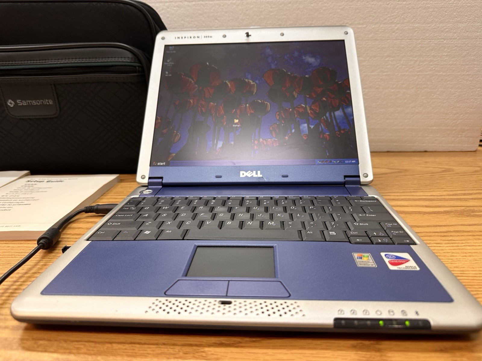 DELL INSPIRON 300M Laptop, WIN xp With Power Adapter, Manuals, Laptop Bag Tested