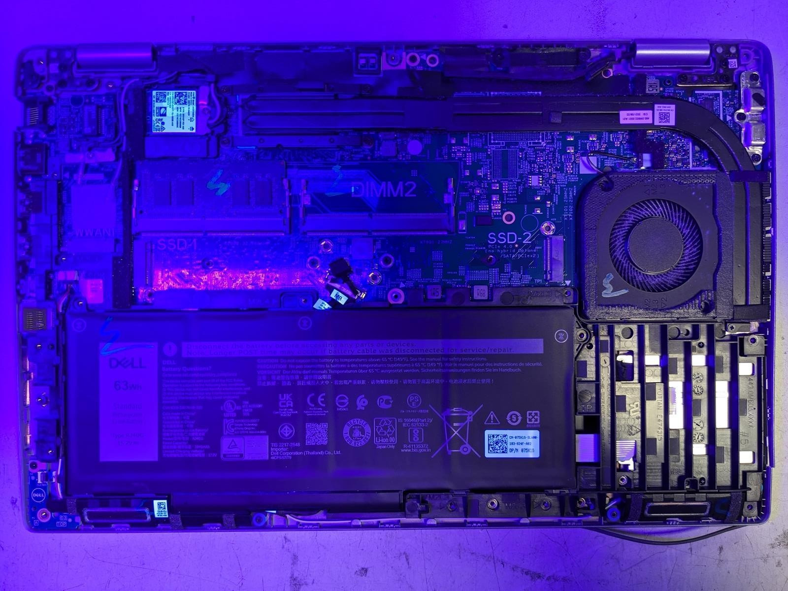 DELL LATITUDE 5520 i5-1145G7 @ 2.60GHz, 8GB RAM, NO HDD/OS – (FOR PARTS)
