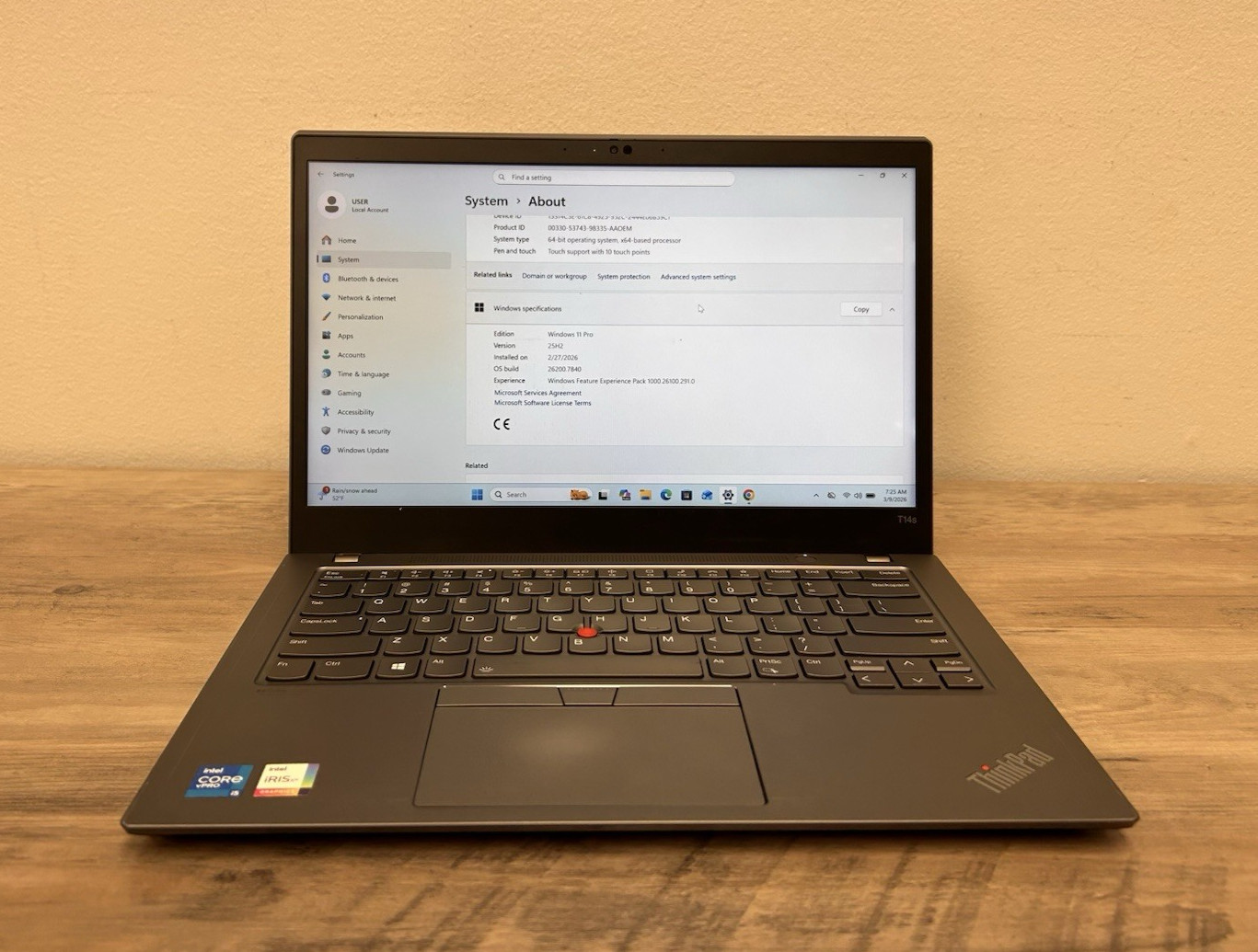 Lenovo ThinkPad T14s Gen 2 Intel Core i5 |20WM005GUS-Touch| 16GB RAM | 256GB SSD
