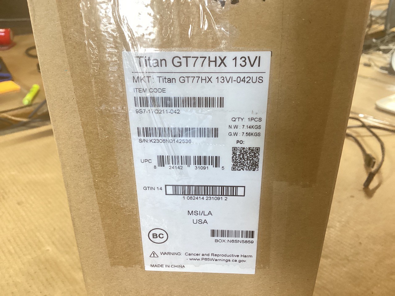 MSI Titan GT77HX 17.3″ 4K i9-13980HX 128GB 4TB RTX 4090 W11P – TITANGT7713042