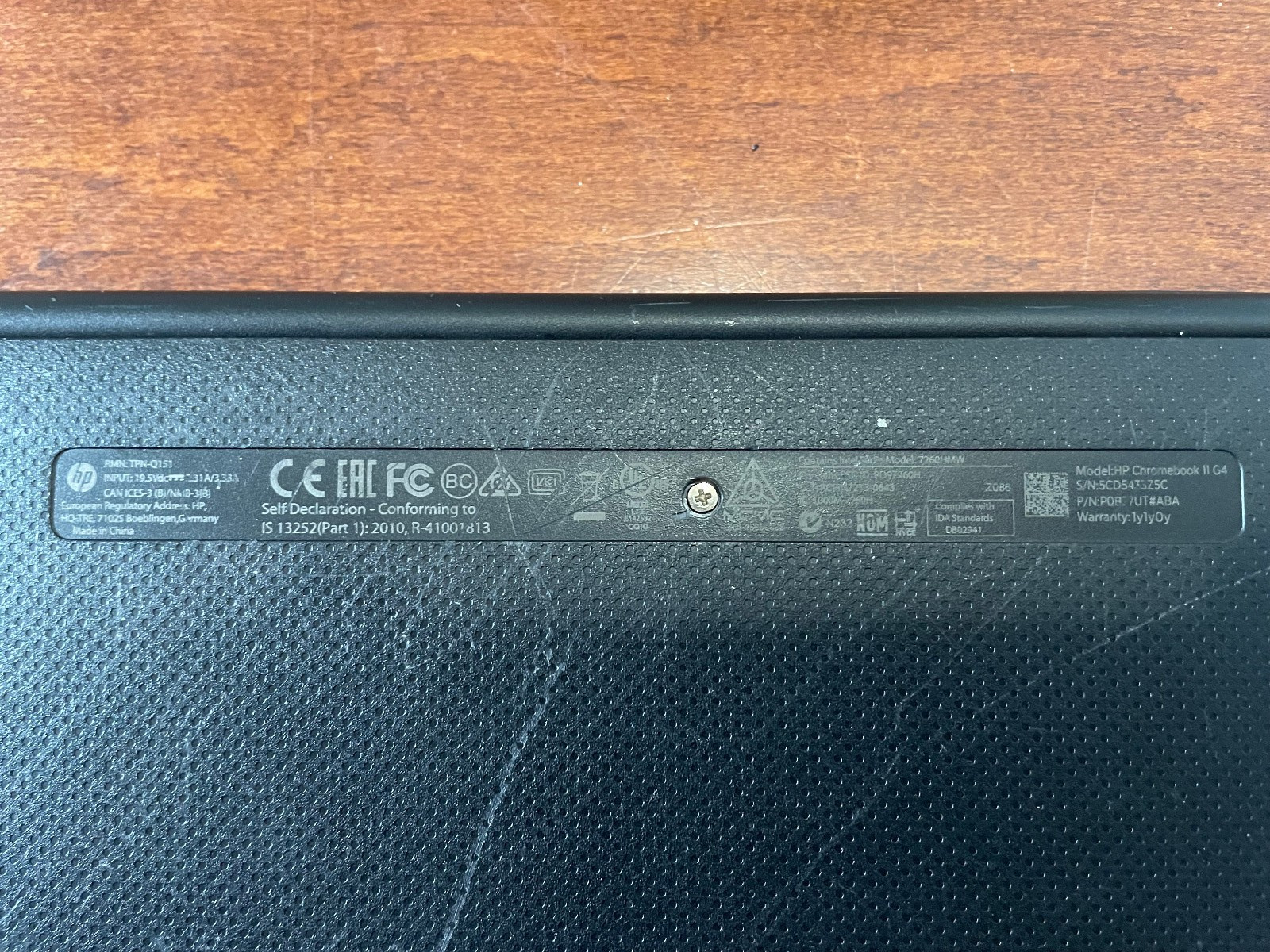 HP Chromebook 11 G4 11.6″ Intel Celeron N2840 4GB RAM 16GB eMMC Tested Working