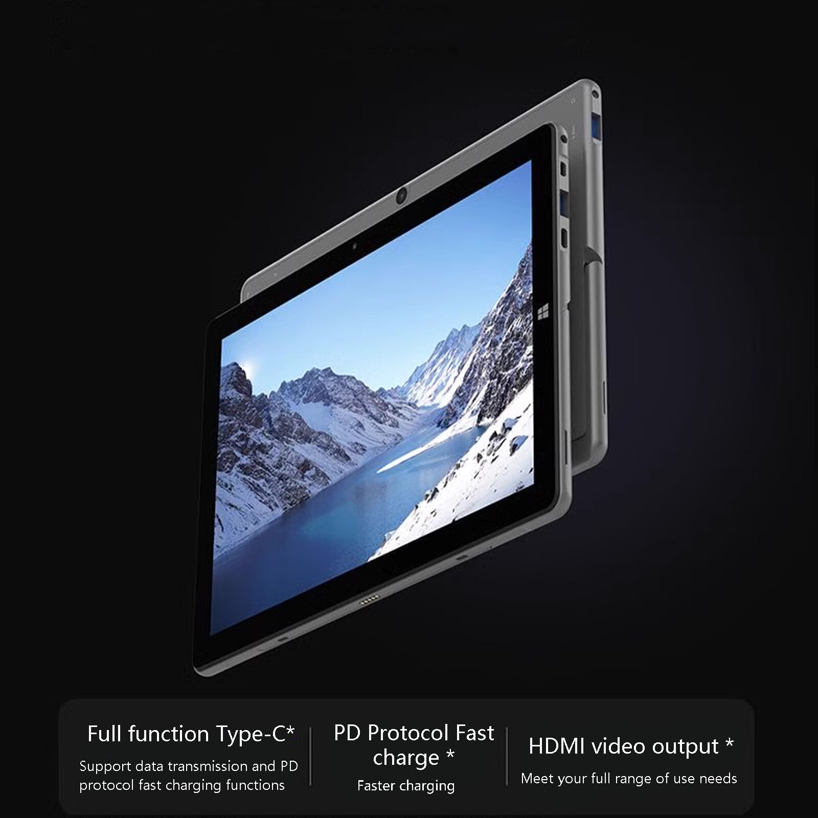 10.5″ Laptop 2-In-1 8GB 256GB Windows 11 Ultra-thin aluminum alloy TabletRS