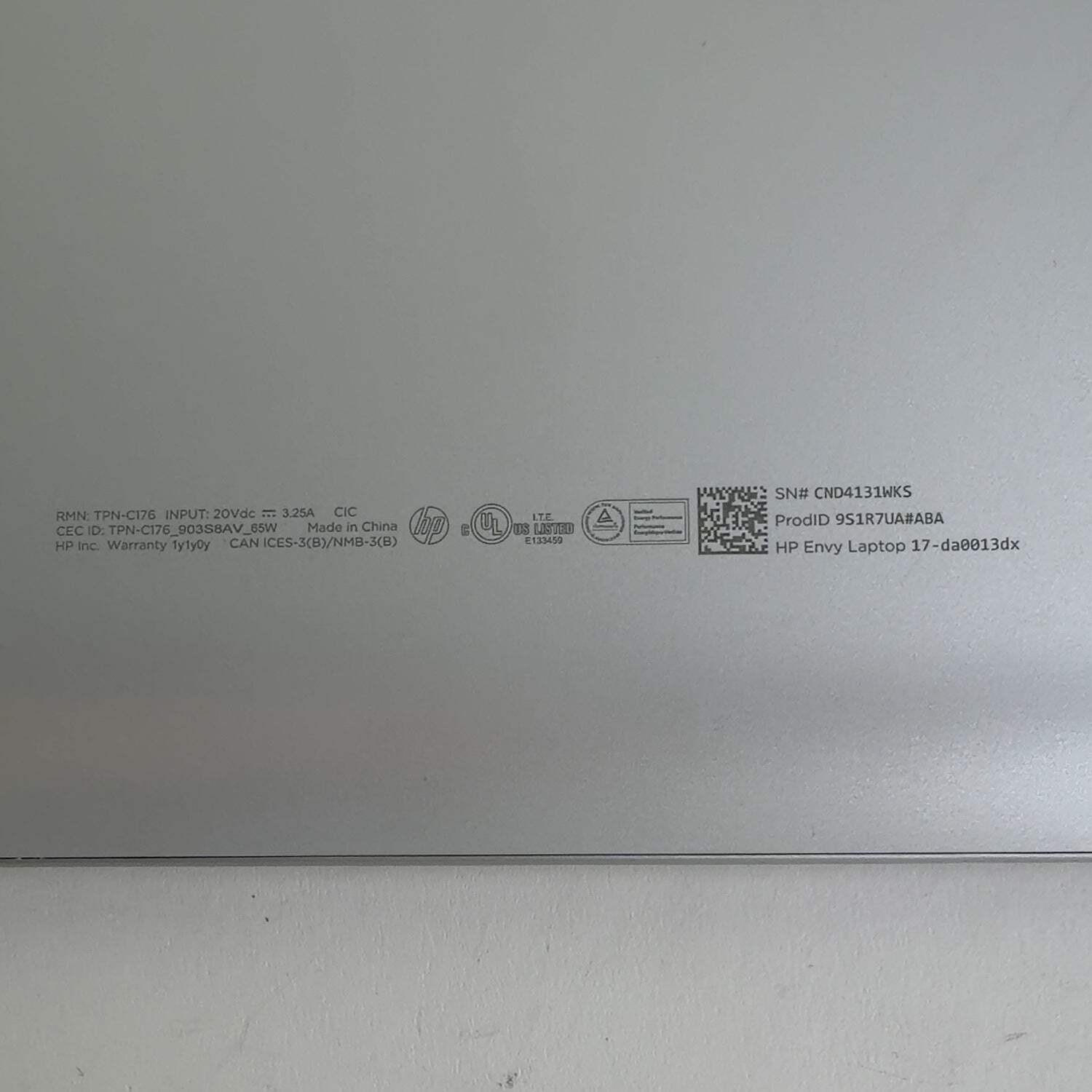 HP Envy 17-DA0XXX 17.3″ Core Ultra 7 155H 1.4GHz 16GB RAM 1TB SSD Intel Arc A60M