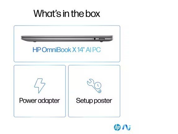 HP OmniBook X 14-FE000 Touch Laptop PC 14″ 2240×1400 X Elite 16GB Backlit Key