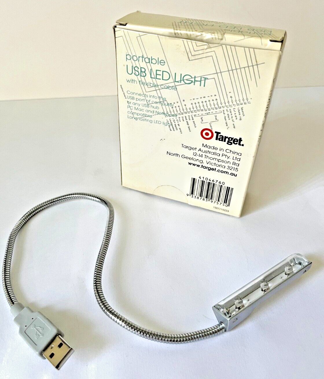Portable USB LED Clip-On Light Flexible Cord Screen Light Unused Boxed