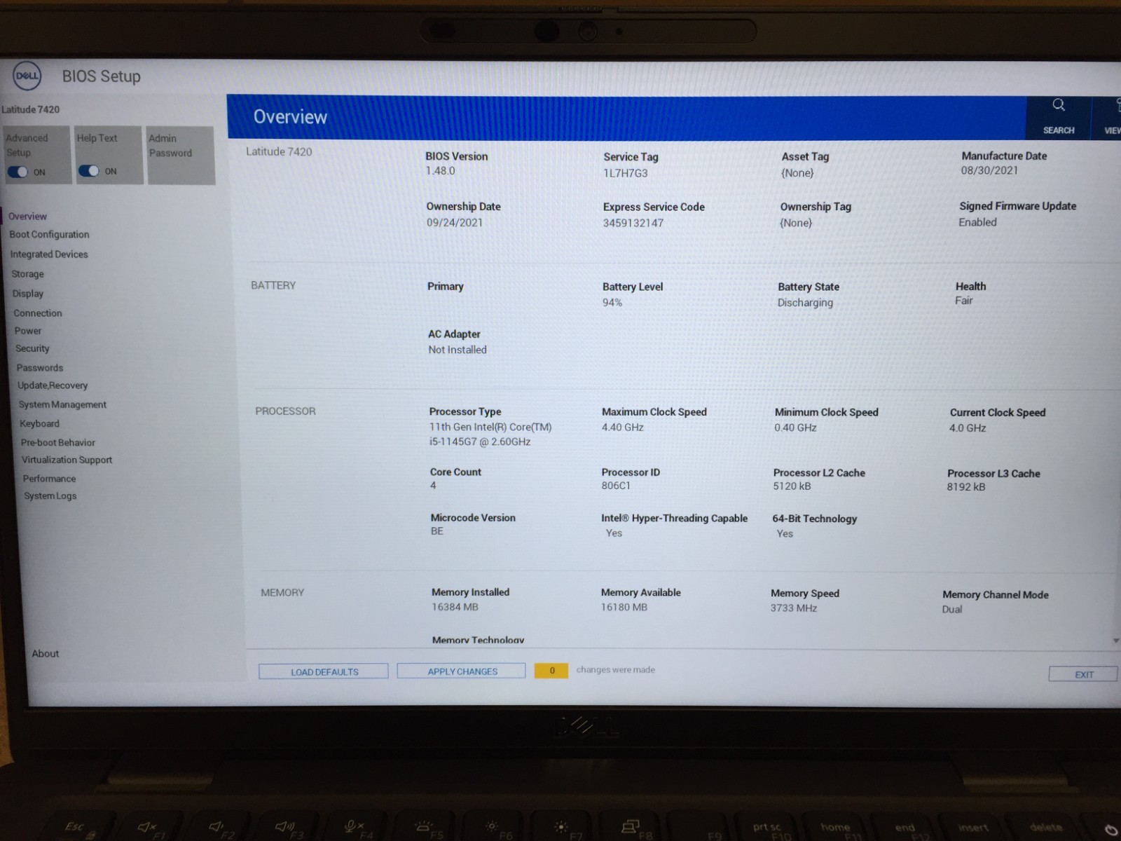 Dell Latitude 7420 Laptop/14″ FHD Touch/Intel Core i5-1145G7/16GB RAM/512GB SSD