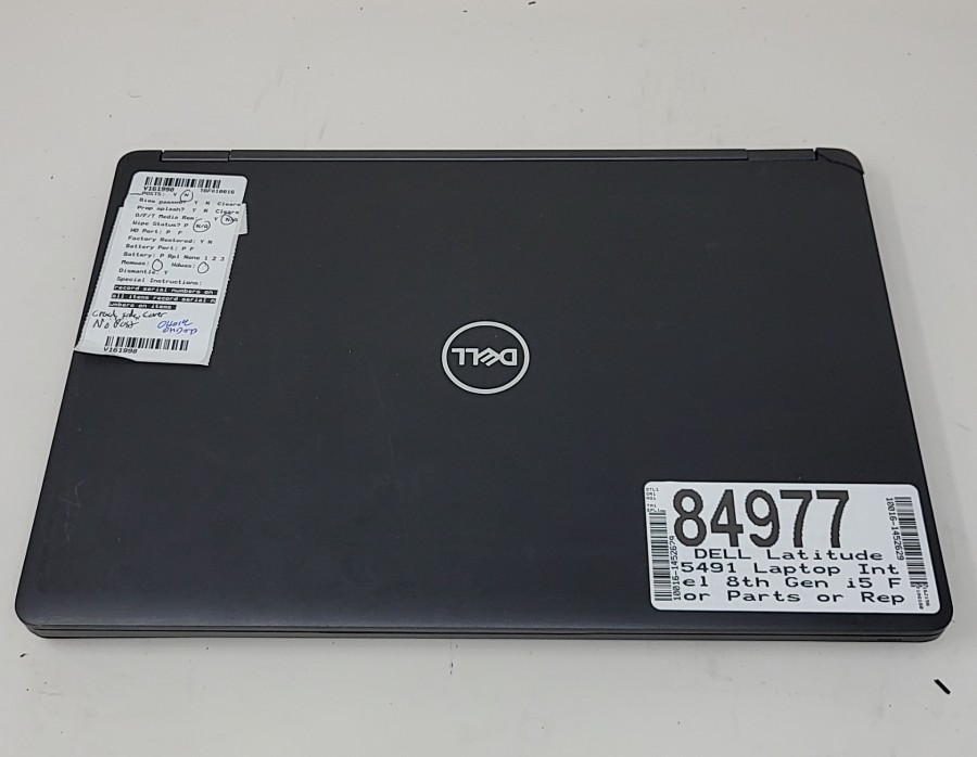 DELL Latitude 5491 Laptop Intel 8th Gen i5 For Parts or Repair SEE NOTES