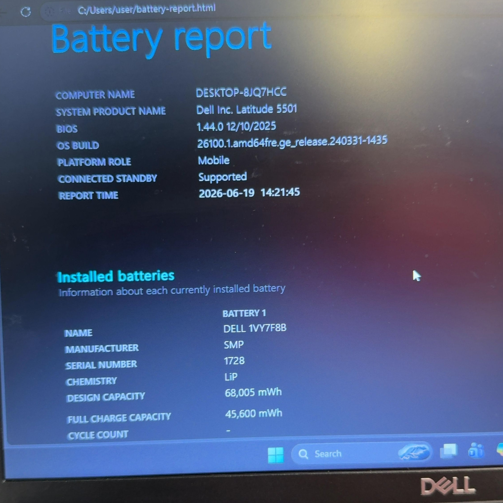 Dell Latitude 5501 15.6″ FHD i5-9300H 12GB RAM 256GB SSD Windows 11 Pro