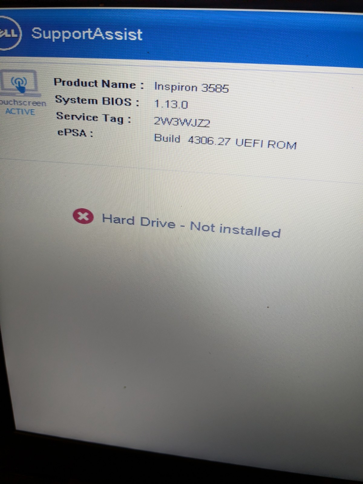 Dell Inspiron 3585 Laptop 15.6″ Ryzen 3 2200U 8GB Radeon Vega No HDD No OS