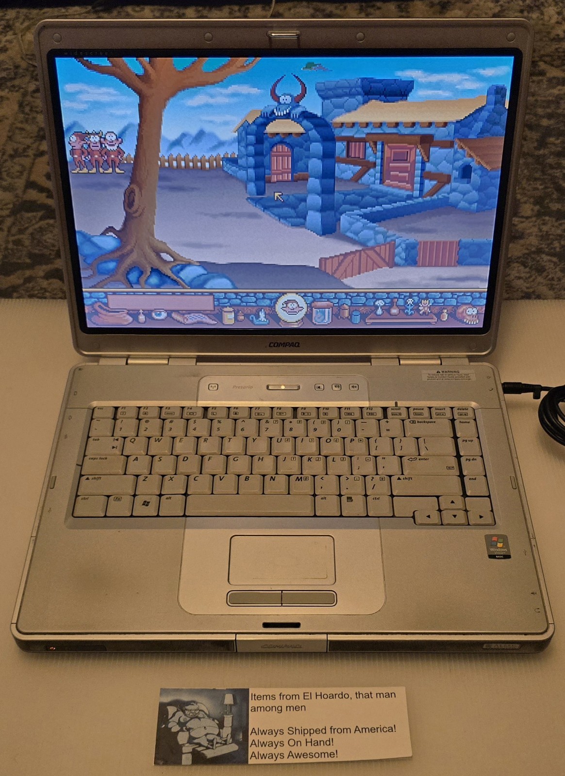 Compaq Presario C500 Laptop Intel Celeron M 1.60 Ghz 2GB Ram 80GB HDD Win XP Pro