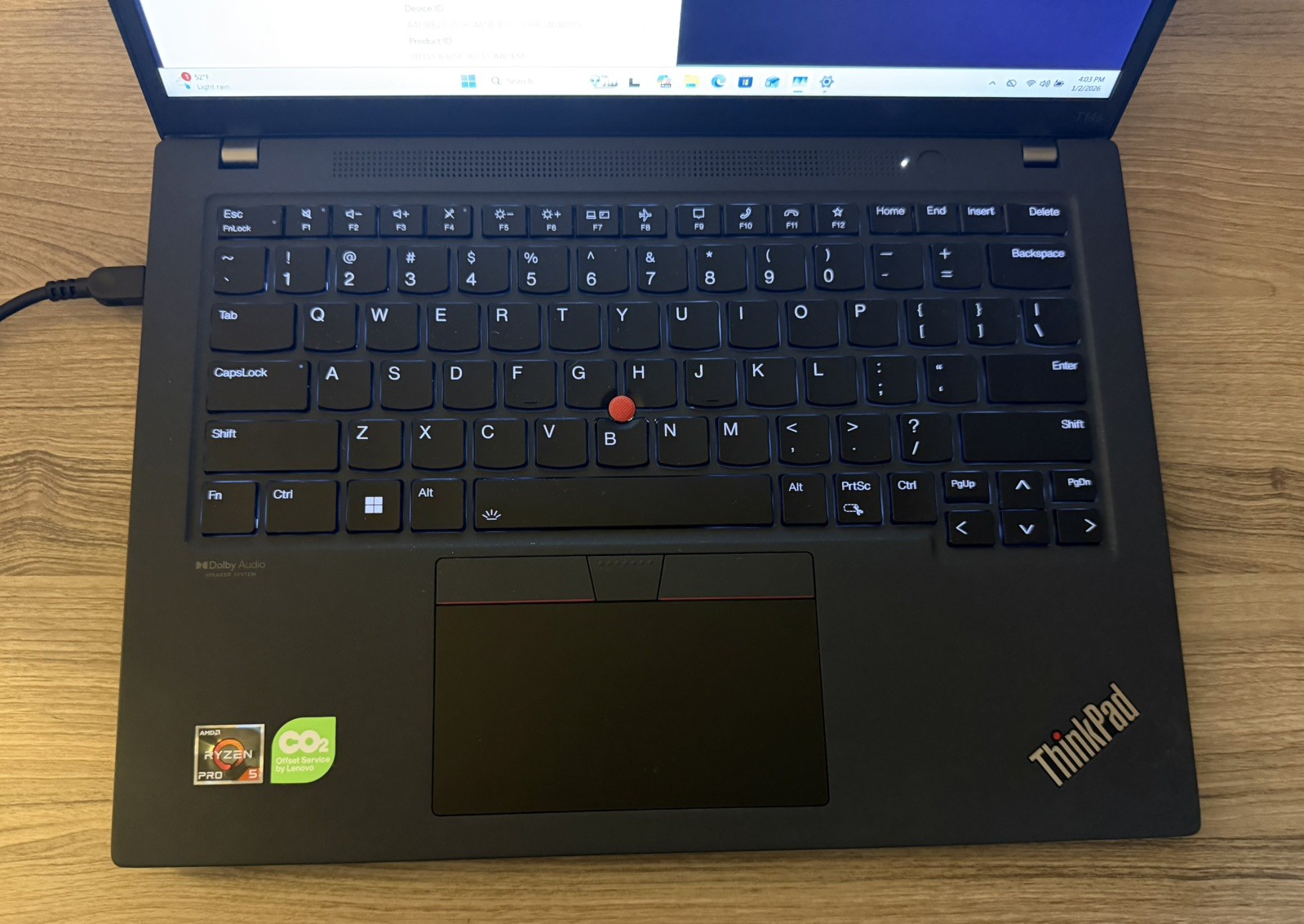 Lenovo ThinkPad T14s Gen 3 (2023), Ryzen 5 Pro 6650U, 16GB, 256GB, Win 11 Pro