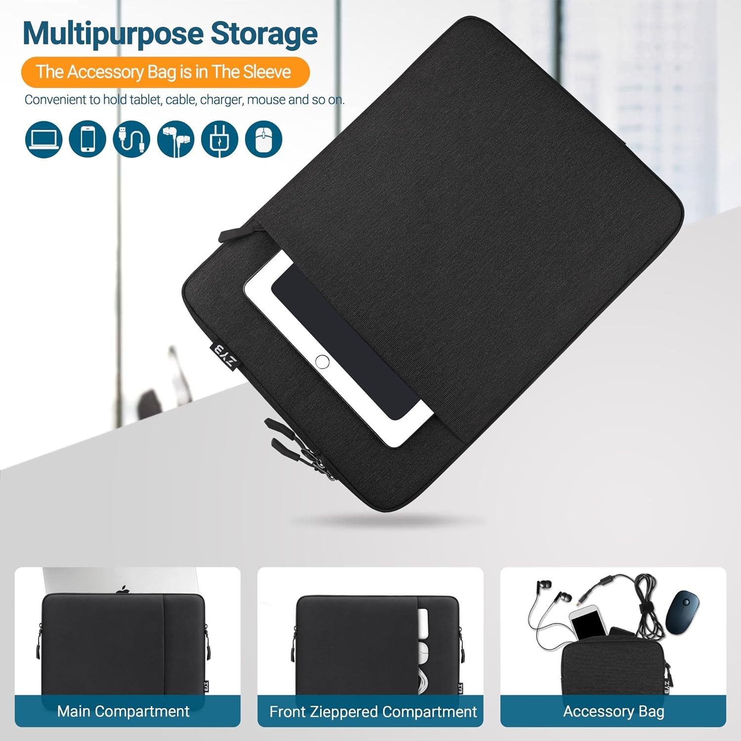 Waterproof Laptop Case 13 Inch, Laptop Sleeve for MacBook Neo Air 13 13.6 M5 M4