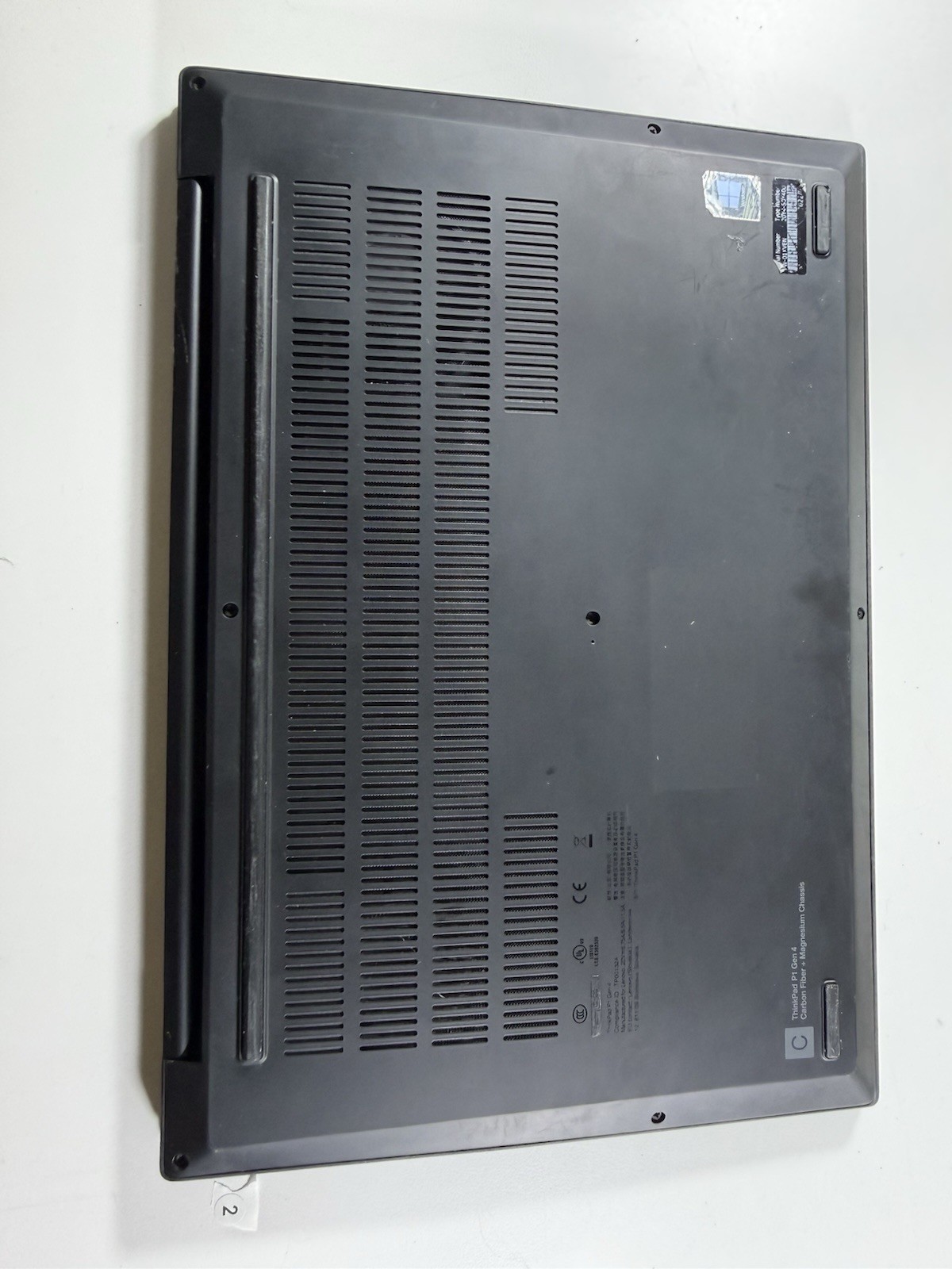 Lenovo ThinkPad P1 Gen 4 T1200 GPU 16″ i7-11850H 4GB RAM 256GB Win 11 Pro Read”