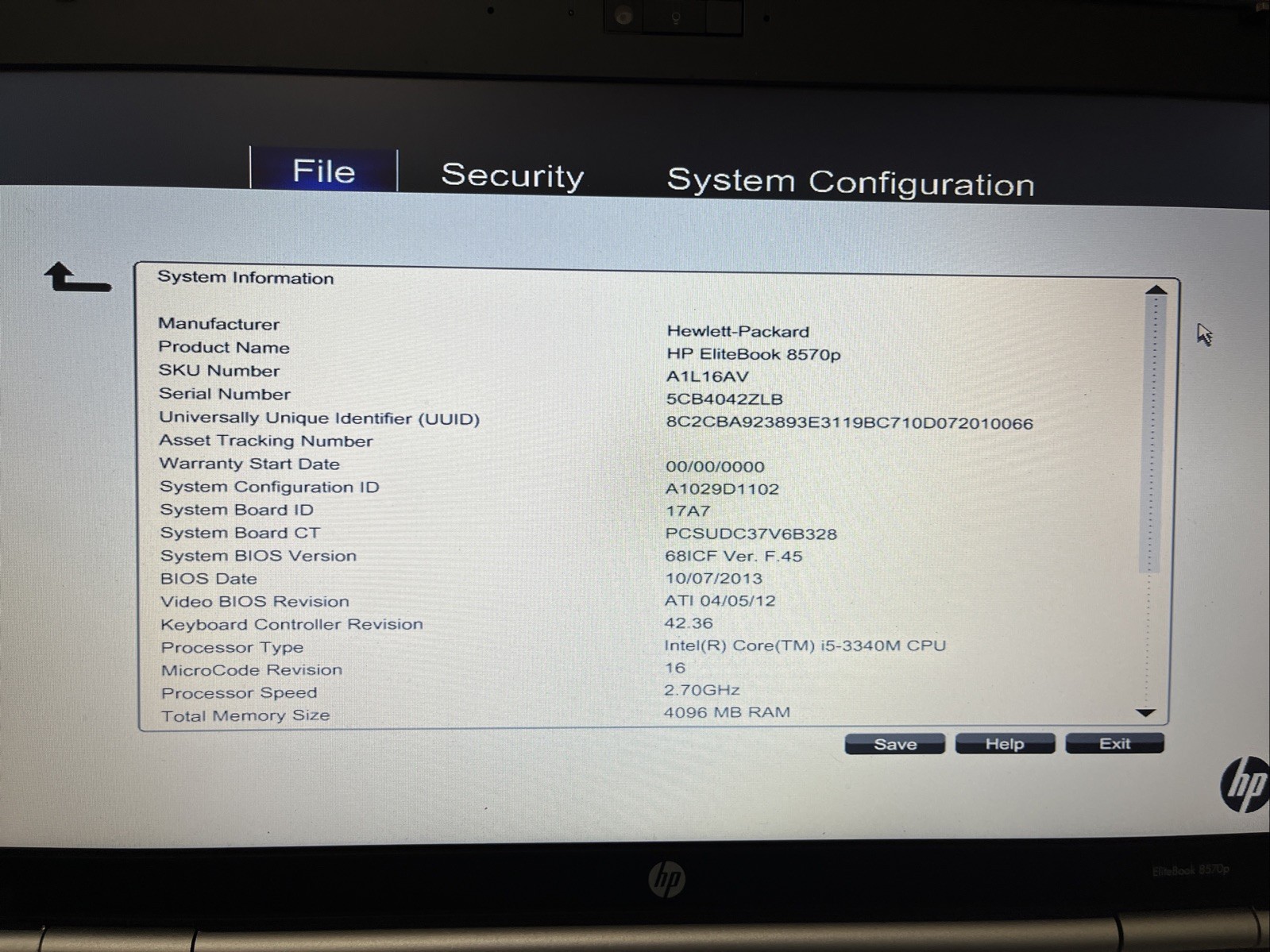 HP EliteBook 8570P Intel i5 2.5GHz – Read Description Before Buy