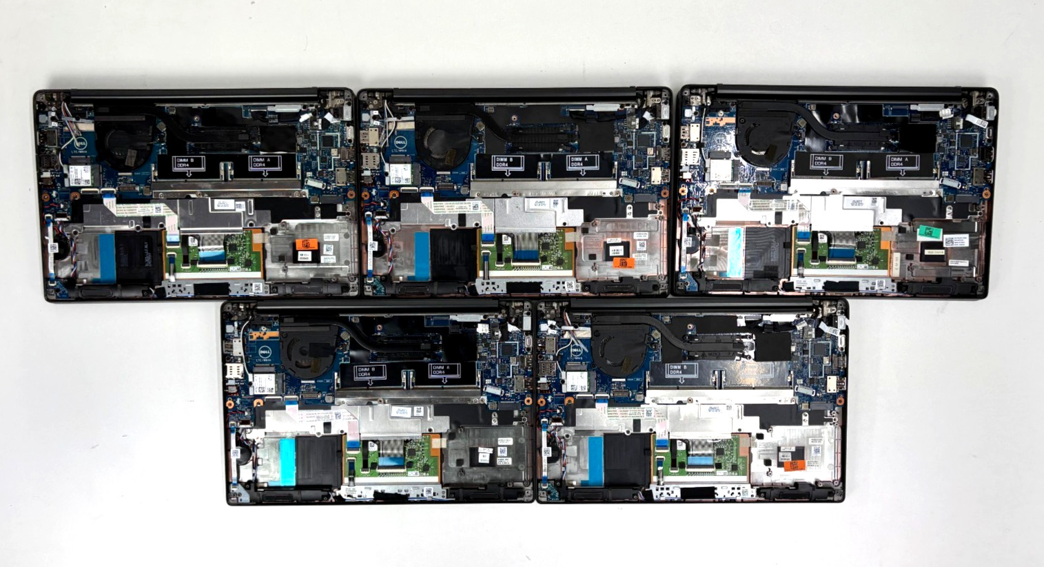 Lot (5) Dell Latitude 7400 14″ i7-8665U, 1.9GHz, NO HDD NO RAM NO BATTERY PARTS