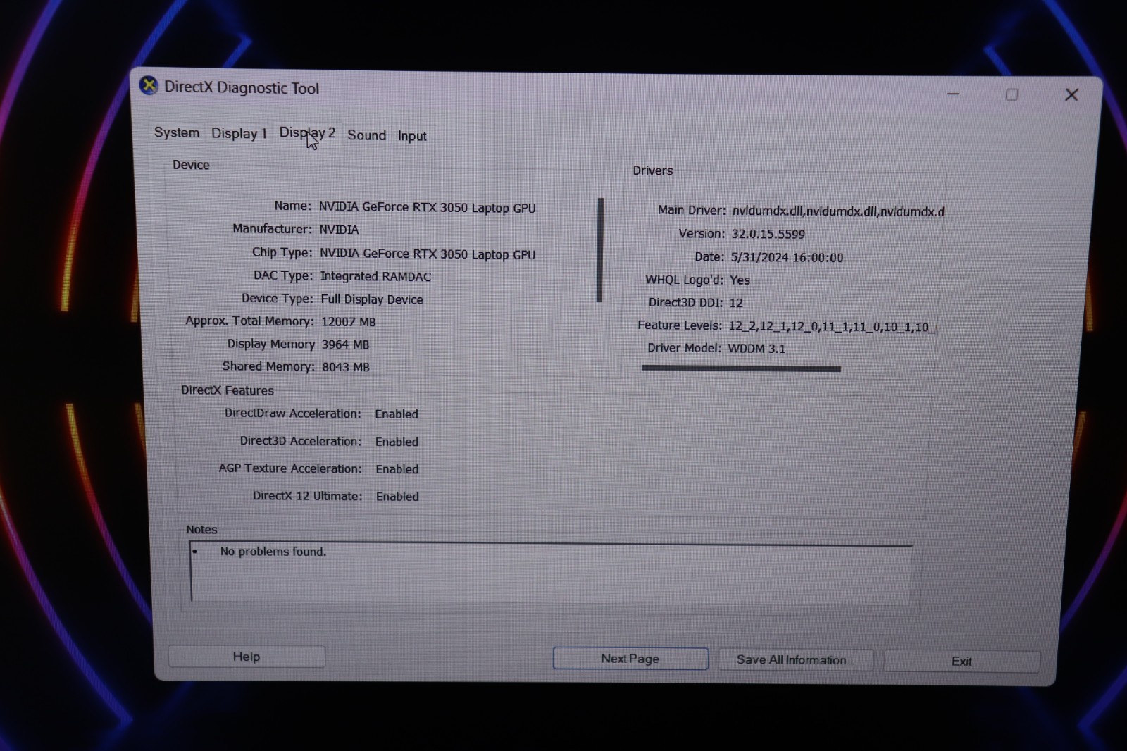 MSI Thin 15 B13UC MS 16R8 15.6″ i5-13420H 2.1GHz 16GB RAM 512GB SSD RTX 3050