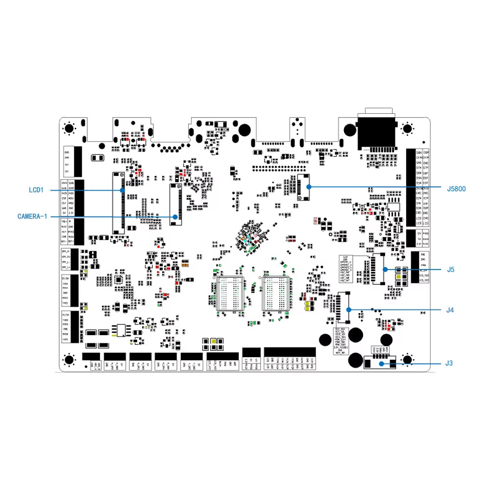 RL-068Q01GN ARM Cortex A55 4-core Rockchip RK3568 Development Board Open Root Pe