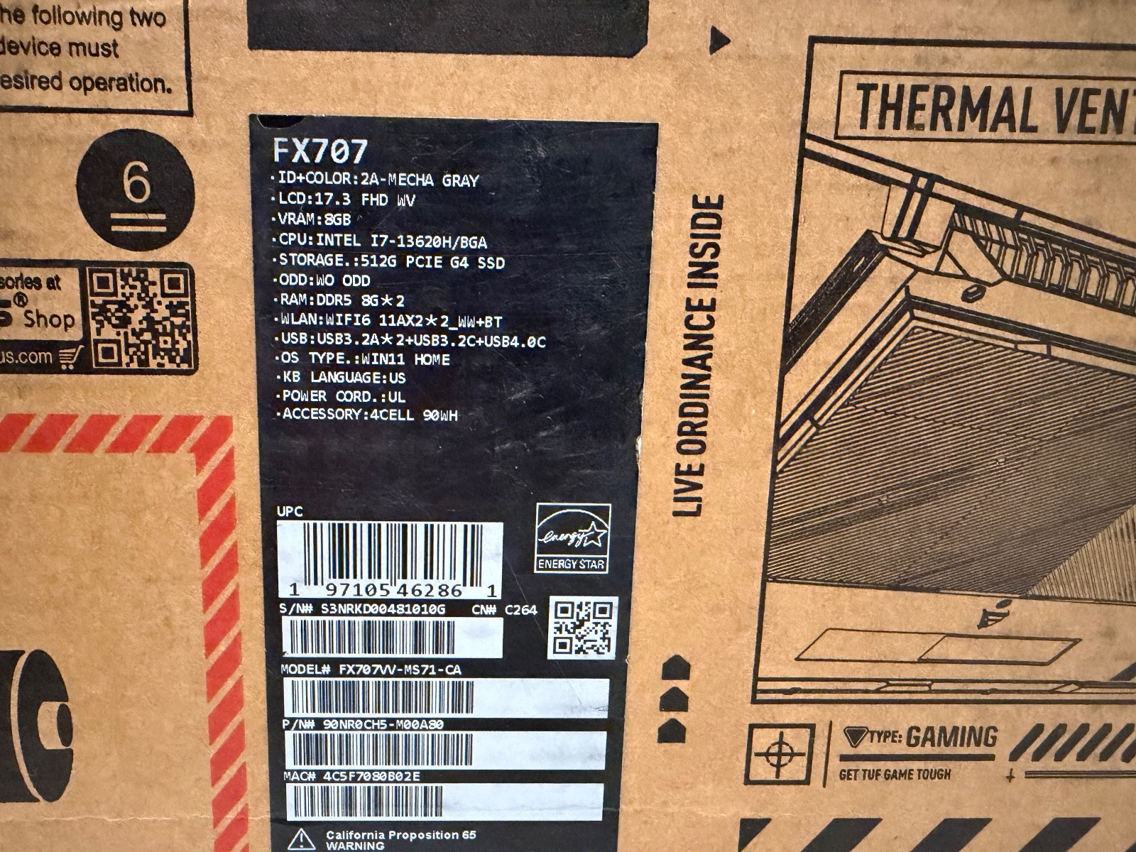 asus tuf f17 gaming laptop