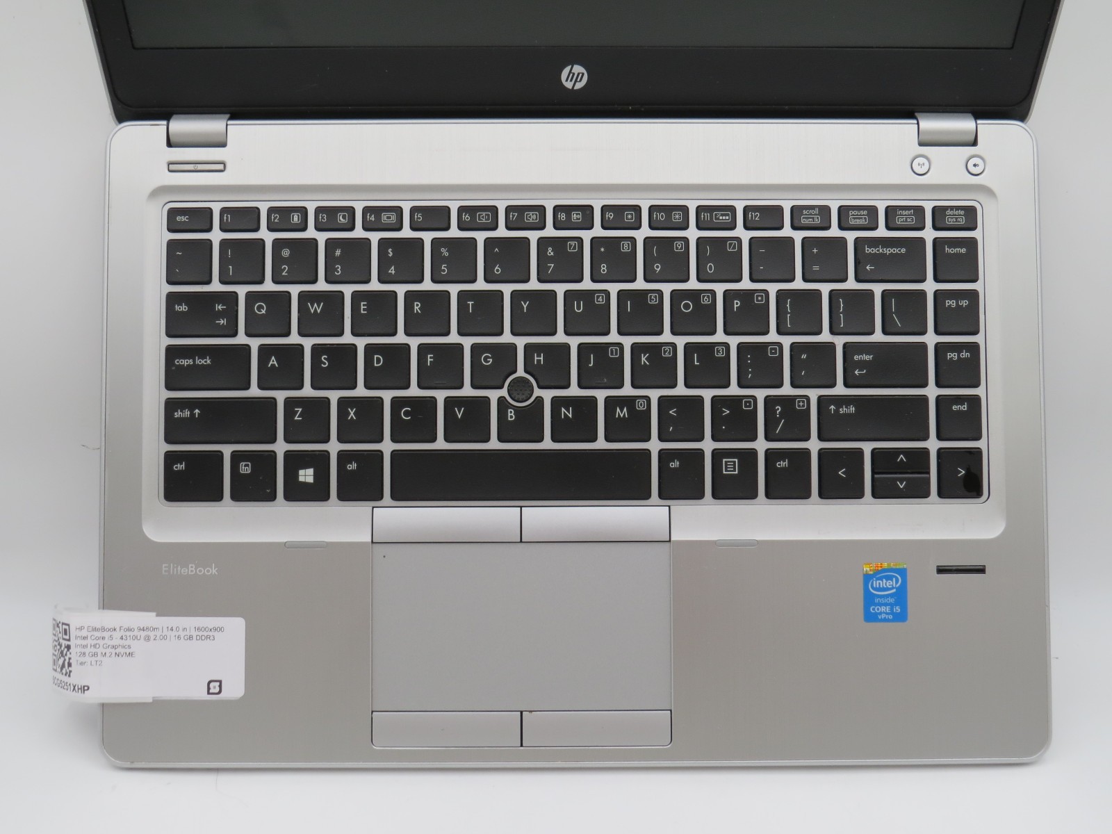 HP EliteBook Folio 9480m i5-4310U @ 2GHz 16GB DDR3 128GB m2 14″ No OS