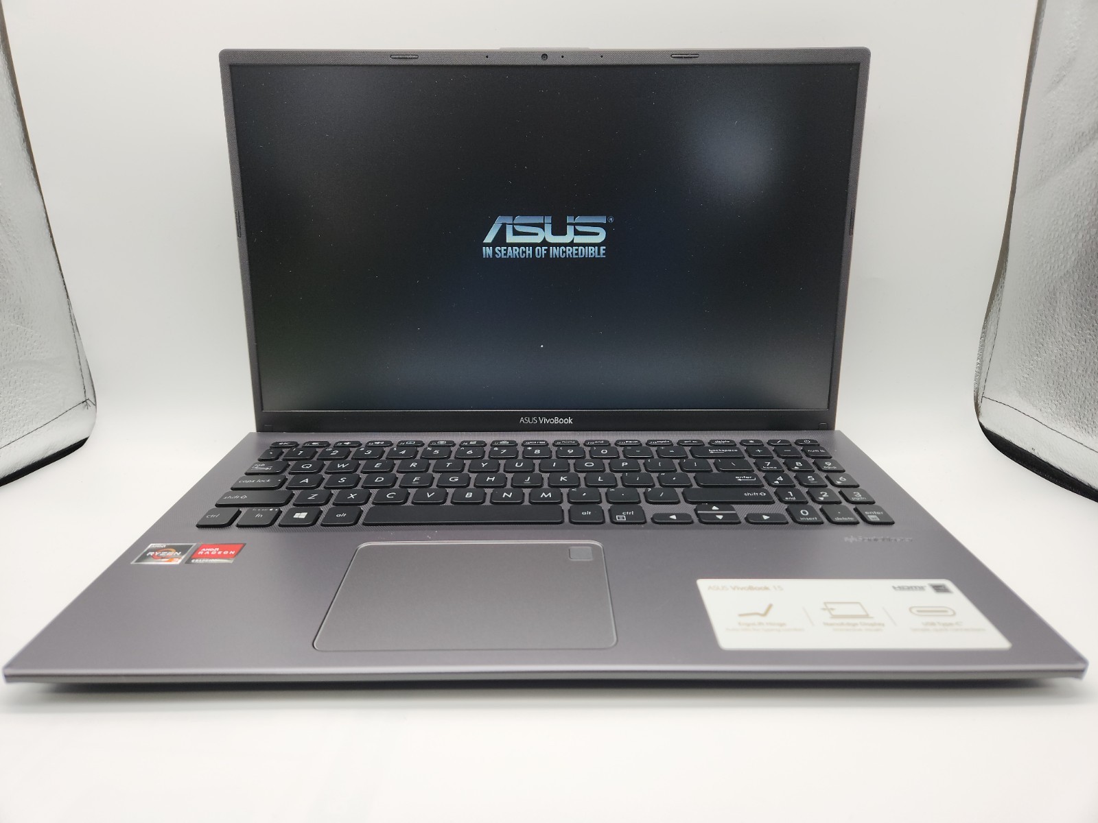 ASUS VivoBook 15.6″ FHD, AMD Ryzen 3 3250U, 4GB DDR4 RAM, 128G SSD, Slate Gray,