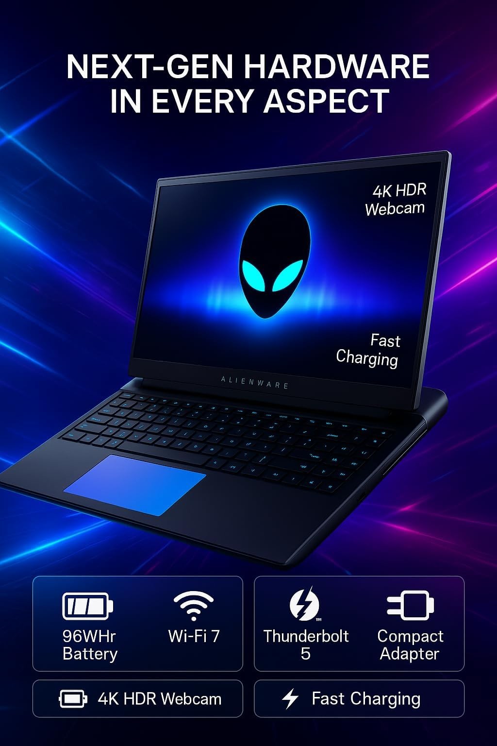 Alienware Ultra 9 275Hx 18-inch Area-51 Gaming Laptop – GeForce RTX 5080 16GB