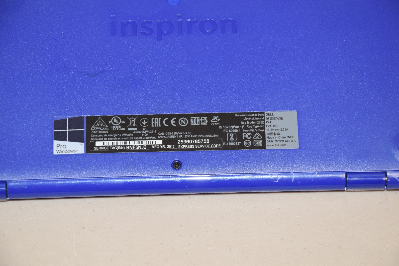 PARTS REPAIR Lot 4 Dell Inspiron 11-3162 11.6″ Celeron N3060 2GB DDR3L 32GB eMMC