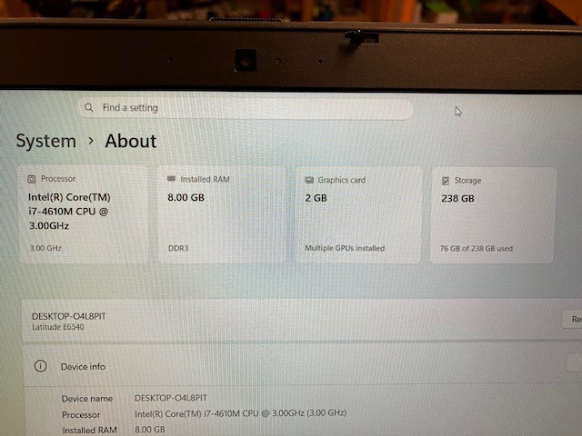 Dell Latitude E6540 15.6″ FHD Laptop | i5-4300M | 8GB RAM | 120GB SSD | Radeon