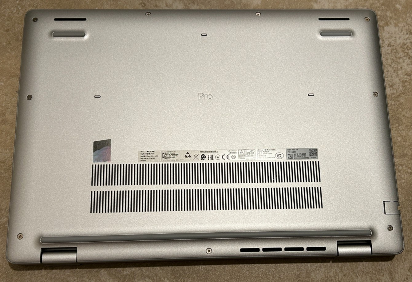 Dell Pro 16 PC16250 Laptop Core Ultra 5 235U Windows 11 Pro Factory sealed box