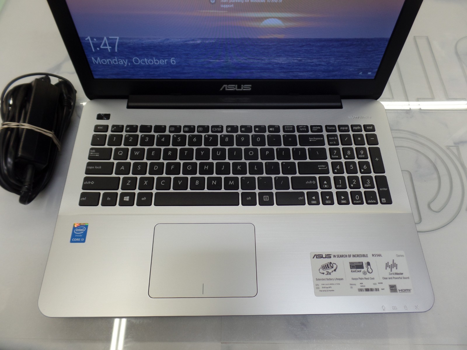 15.6″ Asus VioBook R556LA-RH31(WX) 1.70Ghz i3-4005u 4GB 500GB Win10 DVD Exc Cond