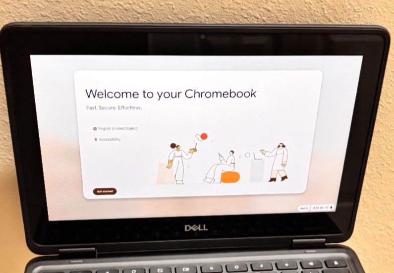 Dell Chromebook 3100 2-in-1 Touchscreen Laptop Tested Working Good Condition No