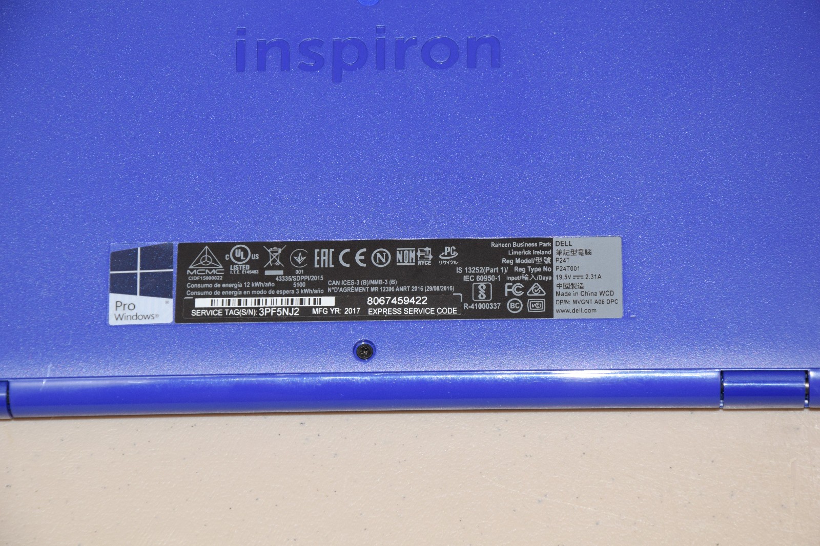 PARTS REPAIR Lot 4 Dell Inspiron 11-3162 11.6″ Celeron N3060 2GB DDR3L 32GB eMMC