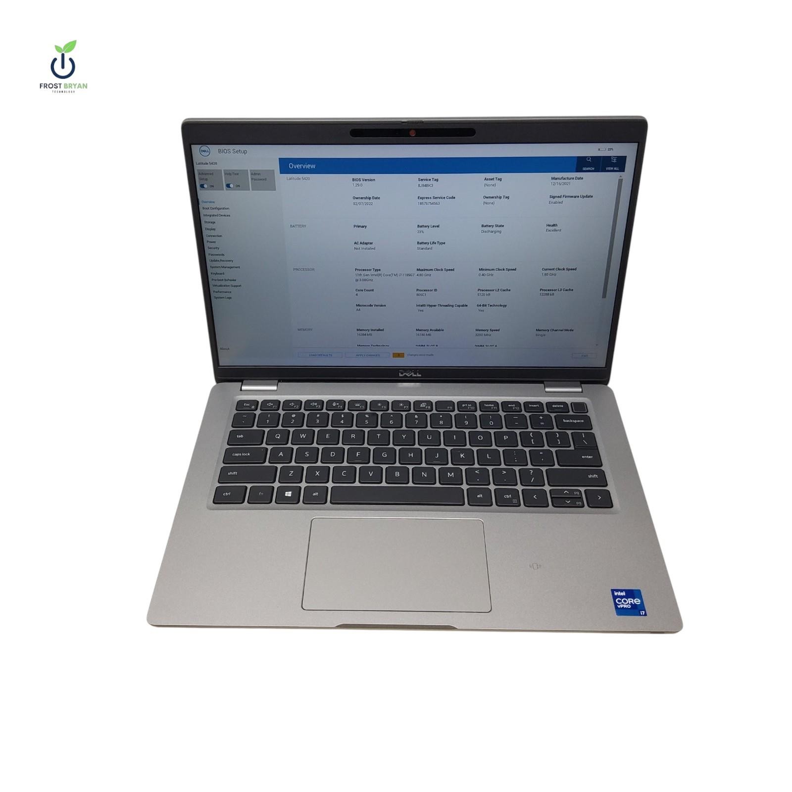 Dell Latitude 5420 Laptop i7-1185G7@3.00GHZ 16GB 512GB No OS