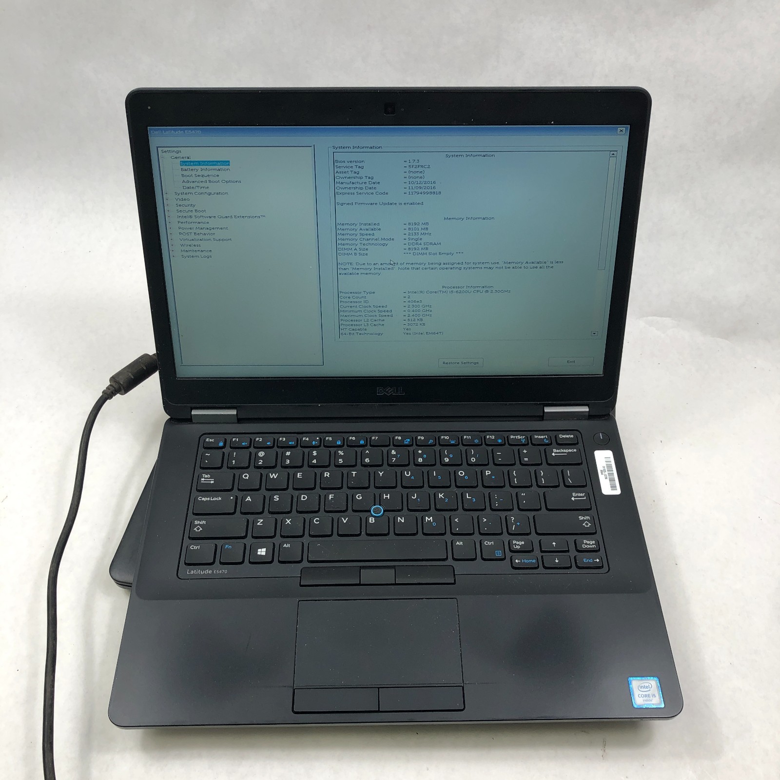 Lot of 5 Dell Latitude E5470 Intel Core i5-6300U 4/8GB RAM No HDD *Read*